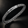 Titan Silver Plated Mesh Bracelet