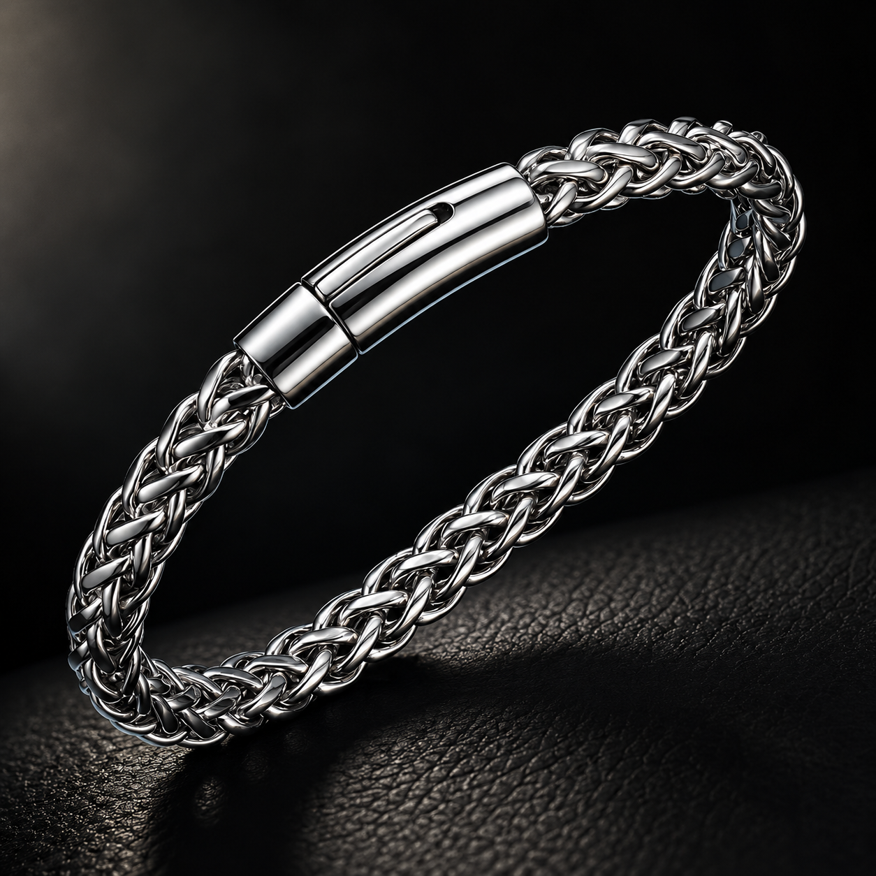 Titan Silver Plated Mesh Bracelet