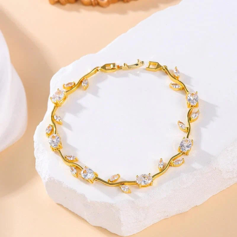The "It Girl" Luxe Gold Bracelet Stack | 3-Piece Designer Inspired Bangle Combo